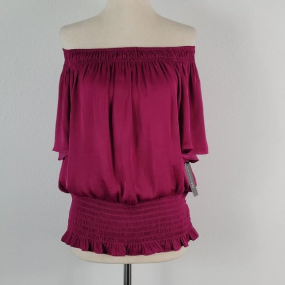 INC International Concepts Tops - INC INTERNATIONAL on-off shoulder blouse rose SzXL